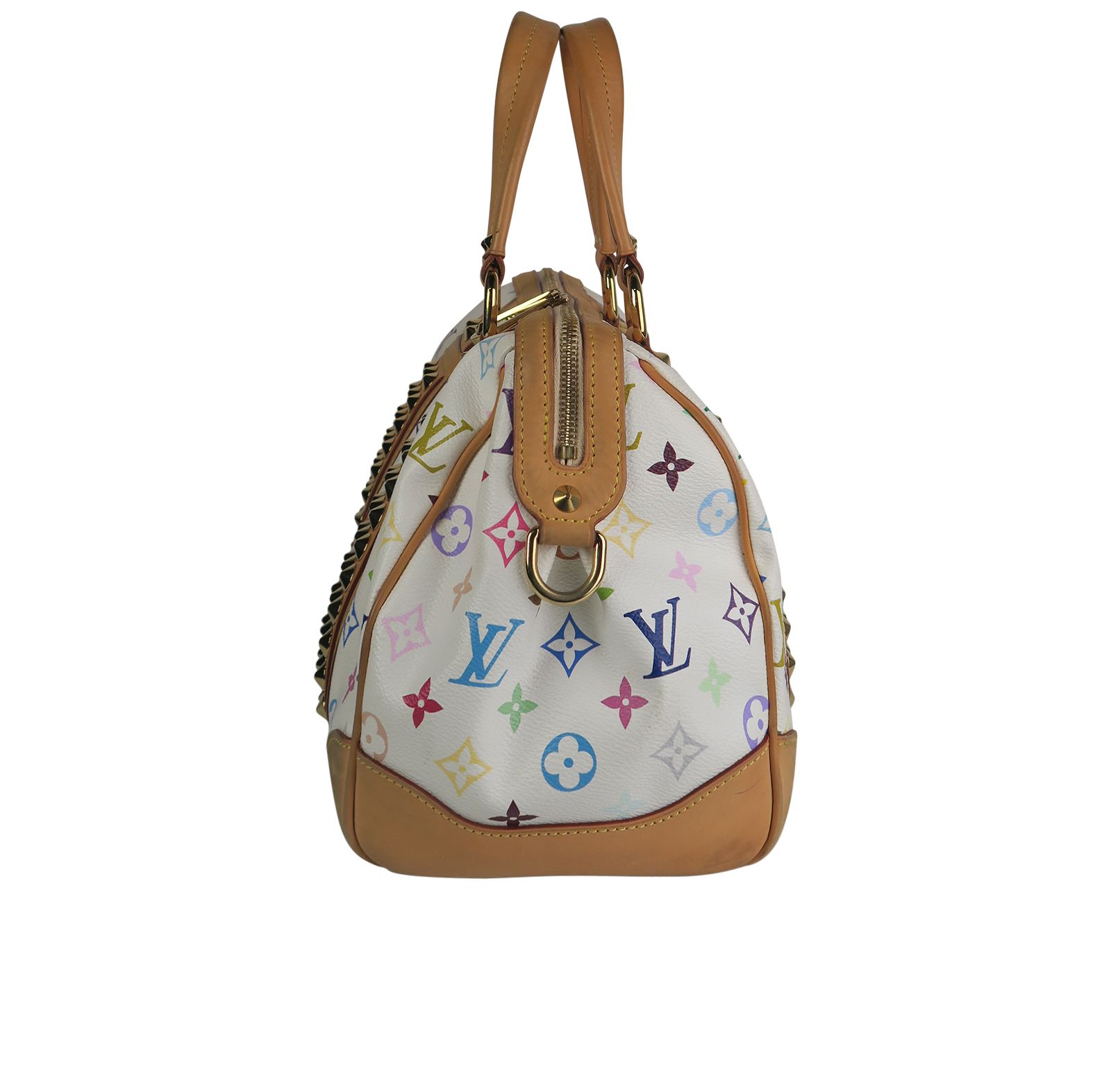 Courtney GM, &pound;995, Handbags, Blue/Green/Pink/White/Yellow, Coated Canvas, Bottom view